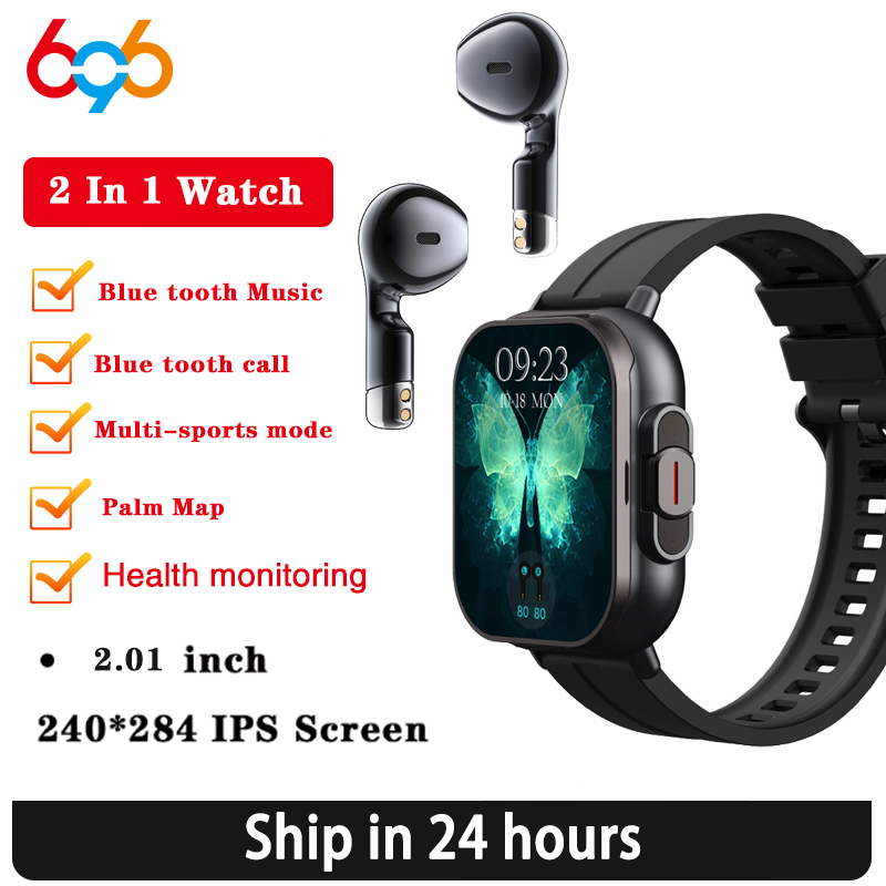 Health Wellness Bracelet - BT Call Blue Tooth Headphones Watches