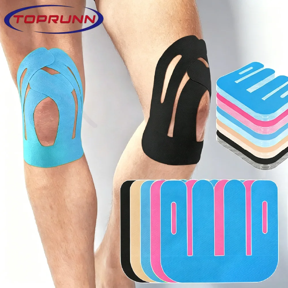 Sports Taping Precut - 10PCS Elastic Precut Knee Kinesiology Support