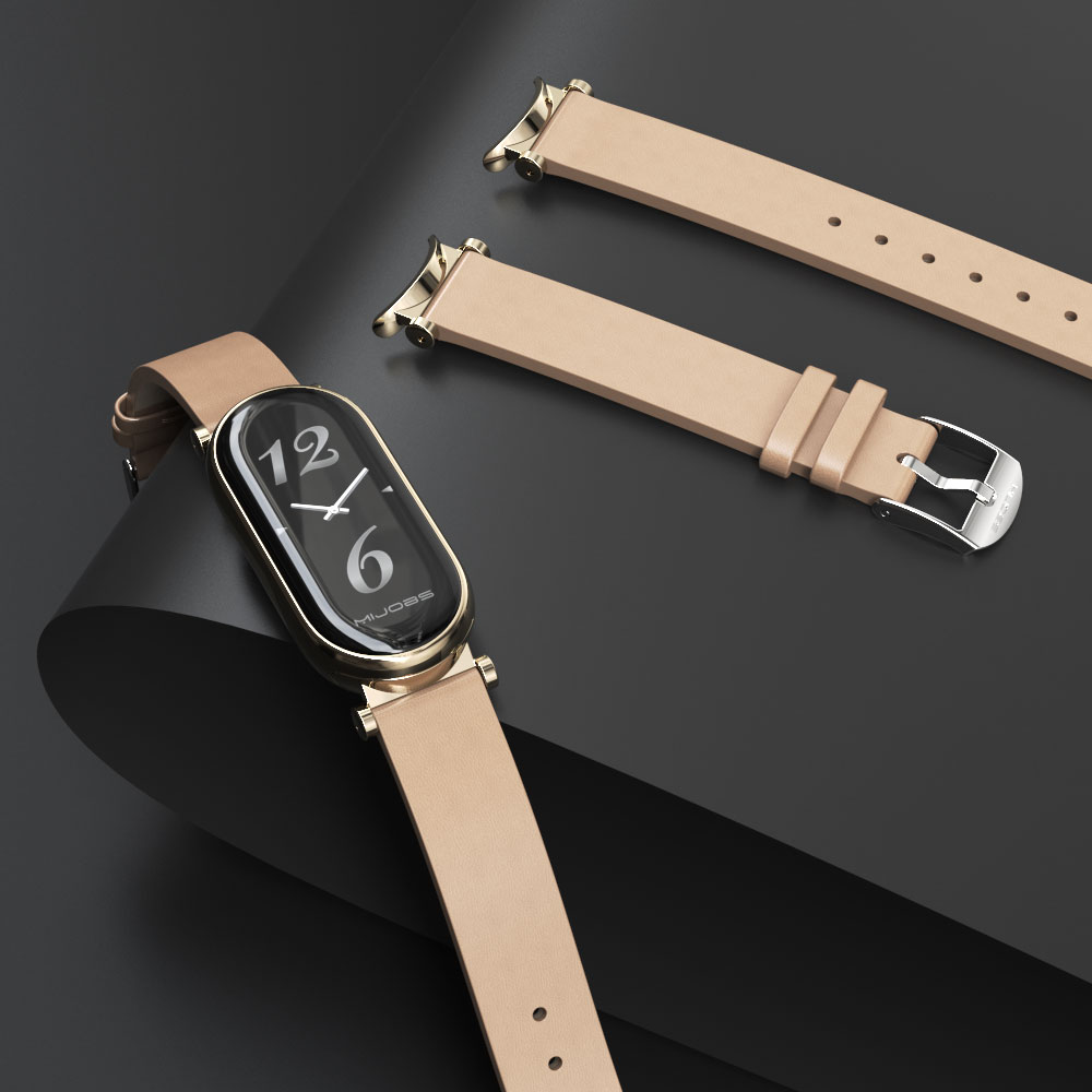 Leather Strap For MI Band 10 1 - Health Wellness Bracelet review and price