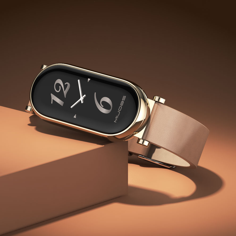 Leather Strap For MI Band 10 1 - Health Wellness Bracelet review and price