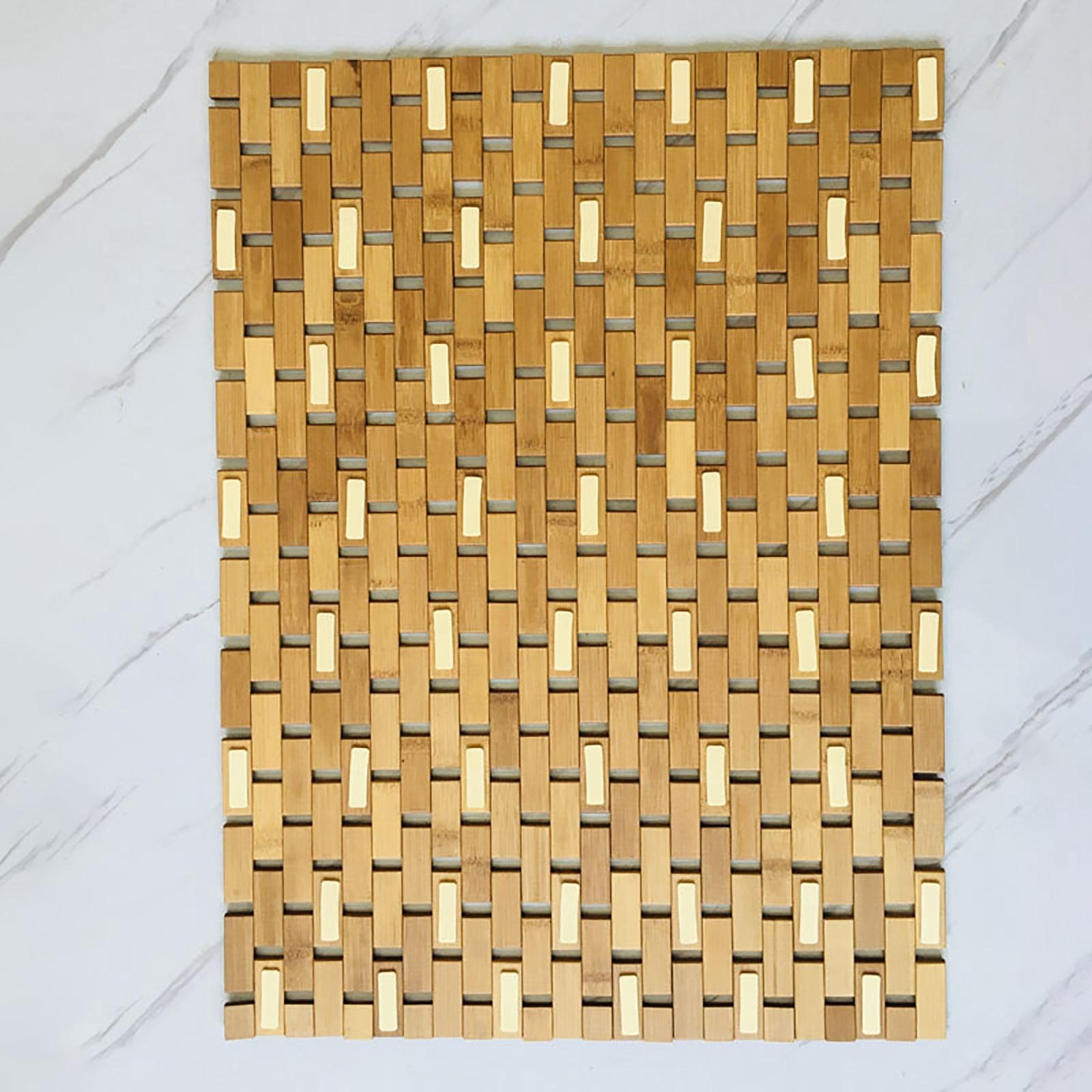 Non Slip Bamboo Wood Bathroom  - Bamboo Bath Mat review and price