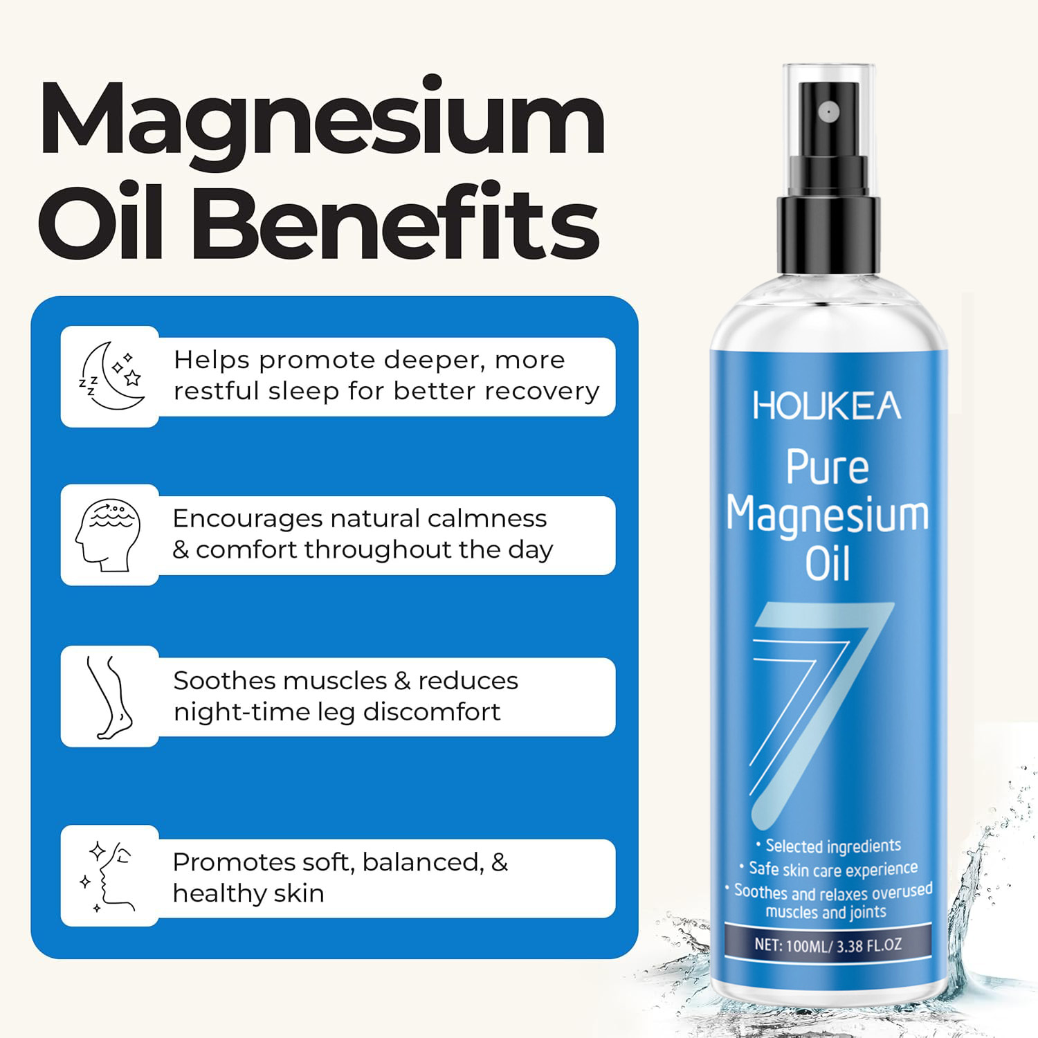 Pure Magnesium Oil Spray - USP - Bath Salts Magnesium review and price