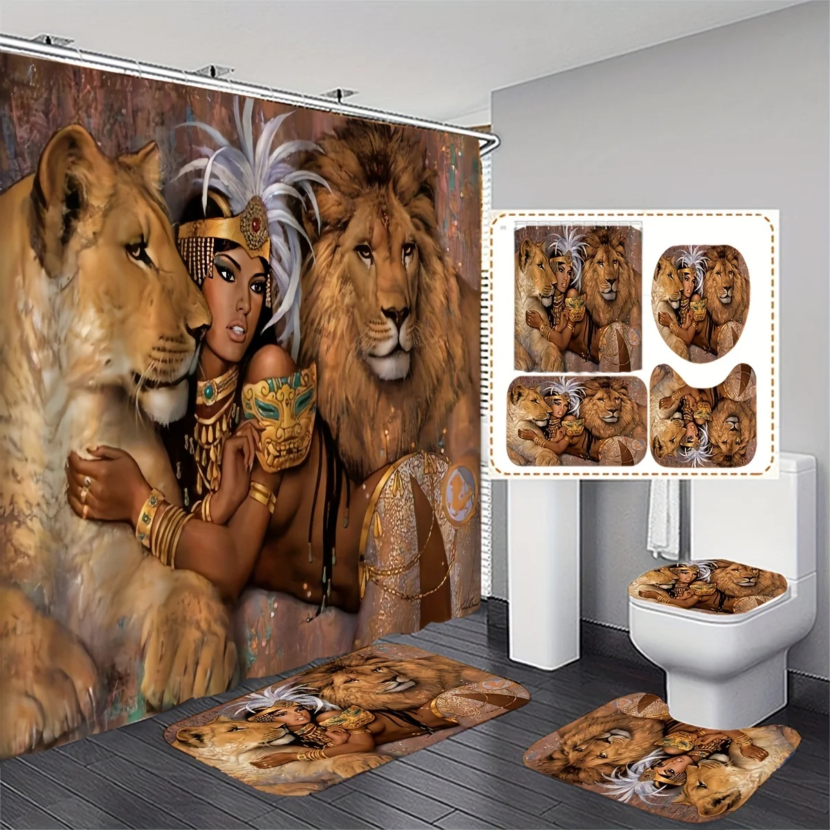 Regal Royal Lion and Queen Maj - Bamboo Bath Mat review and price