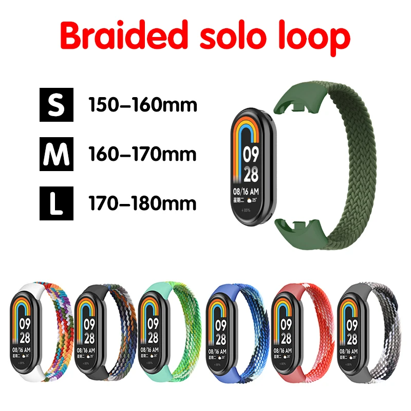 Strap for Mi band 7 8 6 5 Nylo - Health Wellness Bracelet review and price