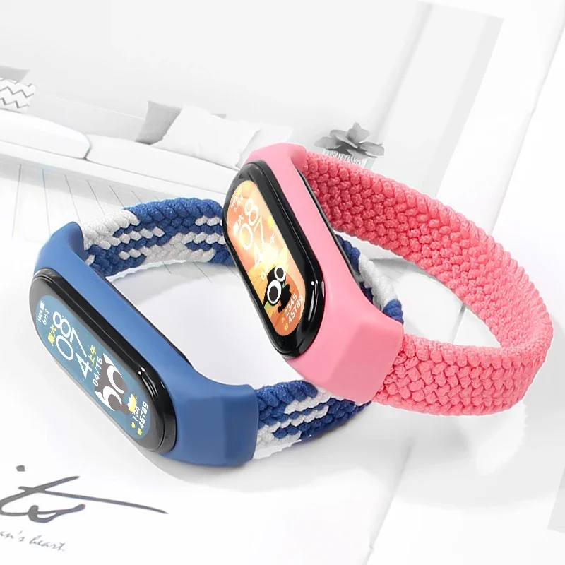 Strap for Mi band 7 8 6 5 Nylo - Health Wellness Bracelet review and price